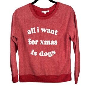 NWOT All I Want For Christmas Sweater/Pajama Top